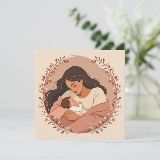 Congratulations mama new mom カード (スタンド正面)