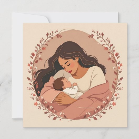 Congratulations mama new mom カード (正面)