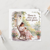 Congratulations mama new mom カード (正面/裏面インサイチュ)