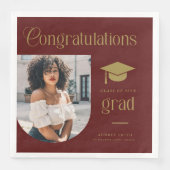 Congratulations Maroon Gold Grad Photo Arch (正面)