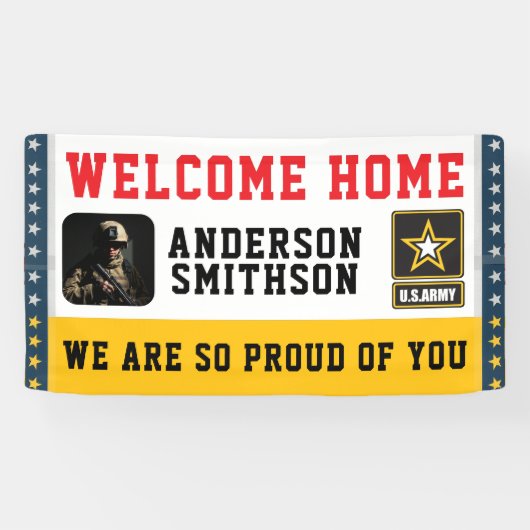 Congratulations Military Service | Custom Photo  横断幕 (横)