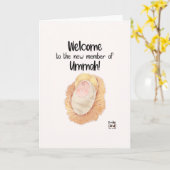 Congratulations - Muslim New Born カード (黄色い花)