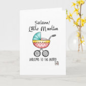 Congratulations - Muslim New Born カード (黄色い花)