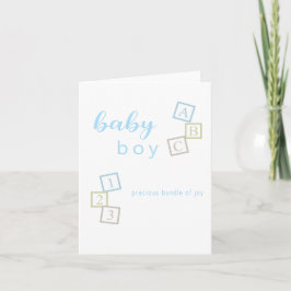 Congratulations New Baby Shower Card Baby Boy カード