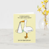 Congratulations Niece on Baby Shower カード (黄色い花)