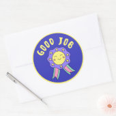 congratulations on a job well done stickers ラウンドシール (封筒)