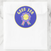 congratulations on a job well done stickers ラウンドシール (バッグ)