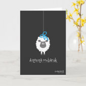 Congratulations on Aqeeqa - Sheep for Boy カード (黄色い花)
