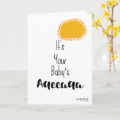 Congratulations on Aqeeqa - Sun カード (黄色い花)