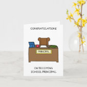 Congratulations on Becoming School Principal カード (黄色い花)