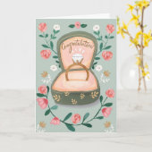 Congratulations on Engagement カード (黄色い花)