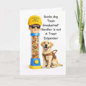 “Congratulations on Graduating as a Guide Dog Team カード (正面)