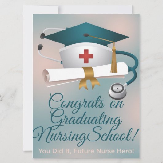 Congratulations on Graduating Nursing School Card シーズンカード (正面)