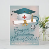 Congratulations on Graduating Nursing School Card シーズンカード (スタンド正面)