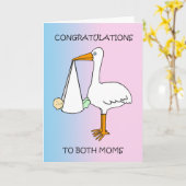 Congratulations on New Baby to Female Couple カード (黄色い花)