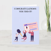 Congratulations on passing your driving test カード (正面)