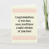 Congratulations On Pregnancy, w. Sample Text, Card カード (正面)