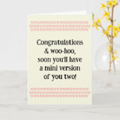 Congratulations On Pregnancy, w. Sample Text, Card カード (黄色い花)