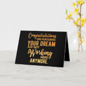 Congratulations on Pursuing Your Dream カード (黄色い花)