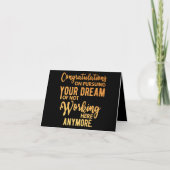Congratulations on Pursuing Your Dream ノートカード (正面)