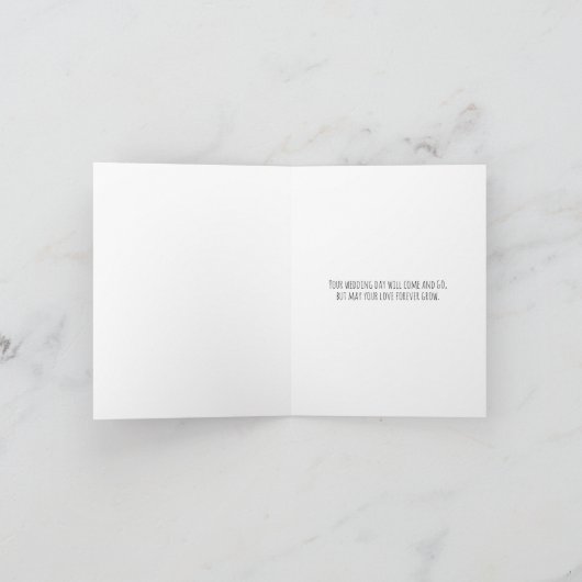 Congratulations On Setting Your Wedding Date カード (内部)