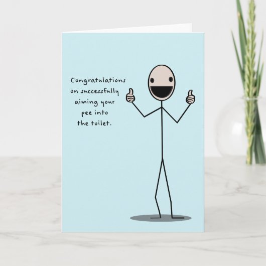 Congratulations On Successfully Aiming Your Pee カード (正面)