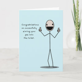 Congratulations On Successfully Aiming Your Pee カード