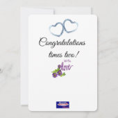 congratulations on the birth of twins! シーズンカード (裏面)