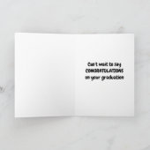 CONGRATULATIONS ON YOUR **GRADUATION** CARD カード (内部)