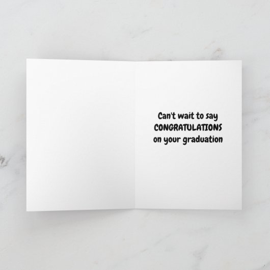 CONGRATULATIONS ON YOUR **GRADUATION** CARD カード (内部)