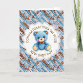 Congratulations on your New Baby Boy カード (正面)