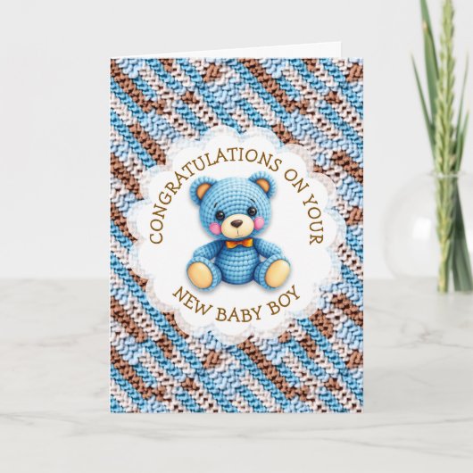 Congratulations on your New Baby Boy カード (正面)