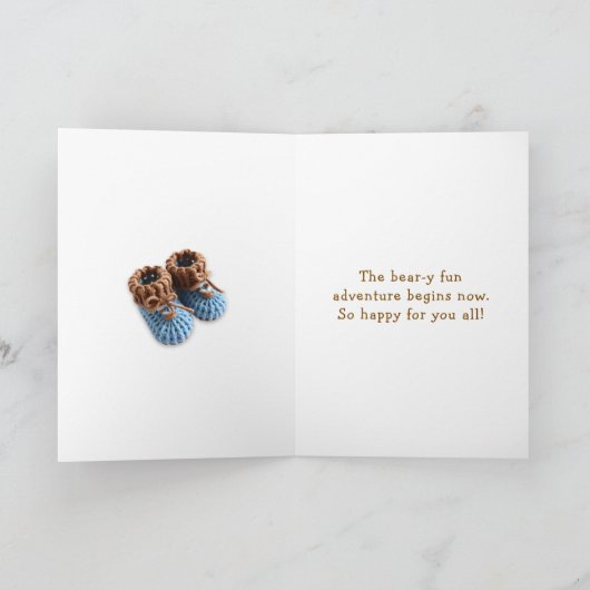 Congratulations on your New Baby Boy カード (内部)