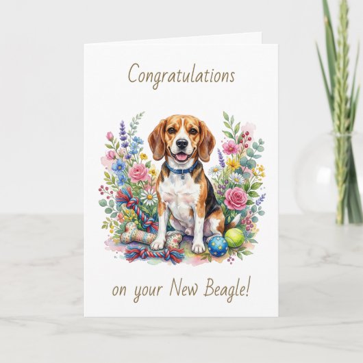 Congratulations on your New Beagle カード (正面)