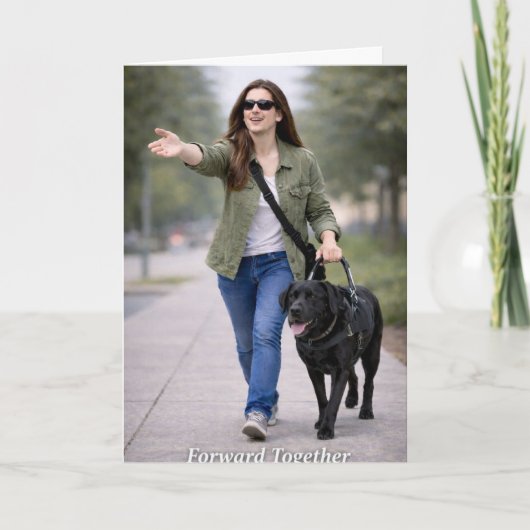 Congratulations on Your New Guide Dog Card カード (正面)