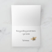 Congratulations on your New Hive | New House Card カード (内部)