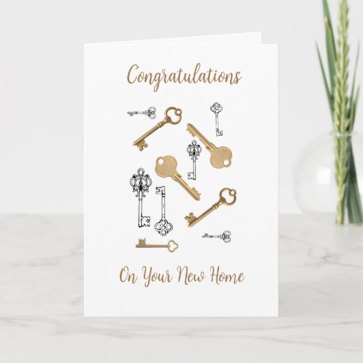 Congratulations on Your New Home KEYS カード (正面)