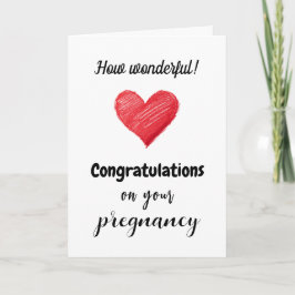 Congratulations on your Pregnancy, Custom Text  カード