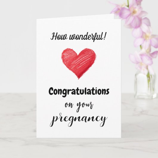 Congratulations on your Pregnancy, Custom Text カード (蘭)