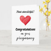 Congratulations on your Pregnancy, Custom Text  カード (黄色い花)
