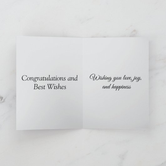 Congratulations on your special day! May it be fil カード (内部)