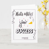 Congratulations on Your Success カード (黄色い花)