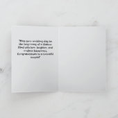 Congratulations on Your Wedding Day カード (内部)