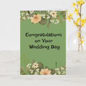 Congratulations on Your Wedding Day カード (黄色い花)