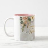 Congratulations On Your Wedding Day ツートーンマグカップ (左)