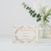 Congratulations on your wedding Enclosure Card エンクロージャーカード (スタンド正面)