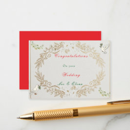 Congratulations on your wedding Enclosure Card エンクロージャーカード