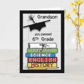 Congratulations Passing 6th Grade, Books カード (黄色い花)