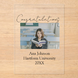 Congratulations photo graduate name university yea アクリル招待状
