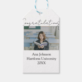 Congratulations photo graduate name university yea ギフトタグ